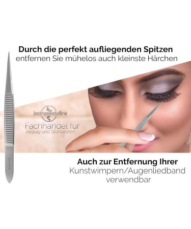 Professional Eyebrow Tweezers Set - Slanted Pointed & Straight Tweezers with Case | Best for Precision Grooming & Hair Removal - Buy Online on SooperMarket.com