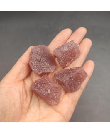 ALKOY Natural Crystal Rough 1pc Natural Red Strawberry Quartz Raw Stone Rough Crystal Gemstone Specimen Home Decoration FZUGEDRLI - Buy Online on SooperMarket.com