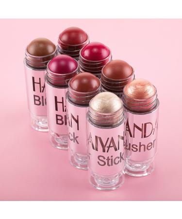 DELISOUL 8 Colors Cream Blush Highlighter Contour Stick Palette - Long Lasting Makeup Set - Buy Online on SooperMarket.com