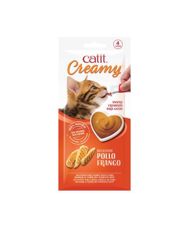 Catit Creamy Treats for Cats 4 Pack Chicken Chicken 40 g (1 Pack)