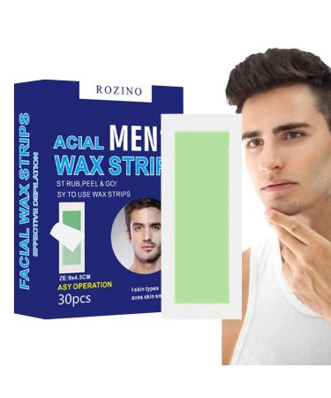 Wax strips for hair removal |30 pieces of torn beeswax body and face wax strips for hair removal- hair removal wax strips for growing at home wax strips Tongfeng
