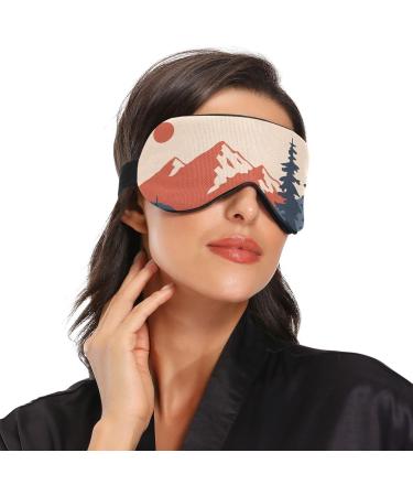Haskirky Light Blocking Eye Mask Breathable and Adjustable Adult Men and Women Travel on Business Trips Yoga Meditation Light Smooth Comfortable Eye Mask Office Deep Sleep Goodies Mountain Landscap - Buy Online on SooperMarket.com
