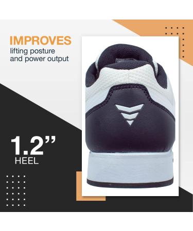 Nordcore Weightlifting Shoes - Powerlifting & Bodybuilding Squat Shoes in White 43 EU | International Shipping Available - Buy Online on SooperMarket.com