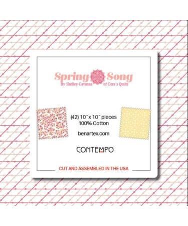Shelley Cavanna Spring Song 10X10 Pack - 42 10-inch Squares Layer Cake by Benartex - Buy Online on SooperMarket.com