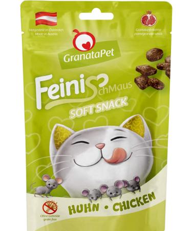 Granatapet fine mouse chicken treats for cats soft cat snack cat cubes without grain & sugar additives reward for in between 50 g chicken 50 g (1 Pack)