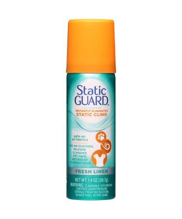 Static Guard Fabric Spray Fresh Linen Scent 1.4 Ounce Can 1.4 Ounce (Pack of 1)