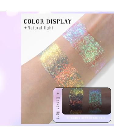 NewBang Roll-on Chameleon Color Changing Holographic Body Glitter Gel - 12# Sparkling Blue - Buy Online on SooperMarket.com