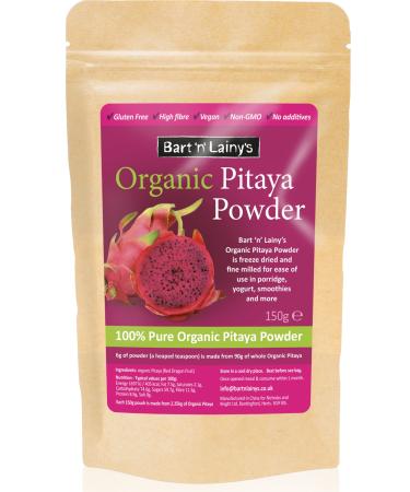 Organic Pitaya Powder Bart 'n' Lainy's 100% Pure Organic Pitaya Powder aka red Dragon Fruit Powder 150g