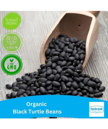1kg Organic Black Turtle Beans | Certified by Fenbrook Organic - Buy Online on SooperMarket.com