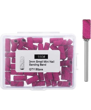 WLLHYF Sanding Bands for Nail Drill 50Pcs Small Nail Sanding Bands with 1PCS 3.1mm Mandrel Bit Small Nail Sanding Files for Acrylic Nails Gel Manicures and Pedicure(180Grit - Buy Online on SooperMarket.com