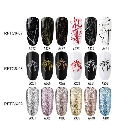 ROSALIND Spider Gel Nail Polish UV Set - 6pcs Kit 5ml | DIY Line Drawing Nail Design - Peel Off Paint | Perfect for Gel Polish 07 - Buy Online on SooperMarket.com