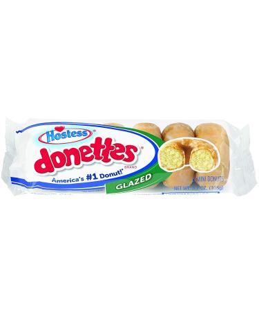 Hostess Donettes Mini Donuts Glazed 3.7 oz - Pack of 10 | Delicious Snack Treats - Buy Online on SooperMarket.com