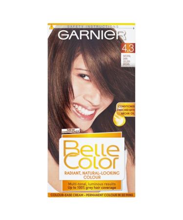 Belle Color 4.3 Natural Dark Golden Brown Permanent Hair Dye