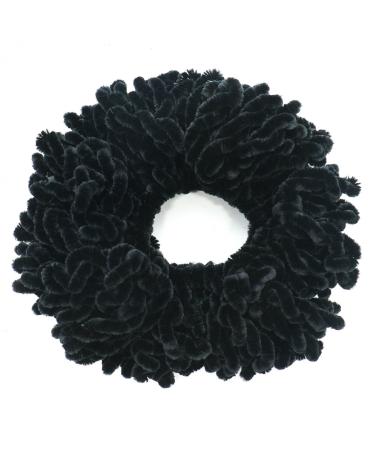 OrangeTag 2Pack Volumising Scrunchie Set for Big Hair, Hijab Volumizer - Dark Coffee & Black - Buy Online on SooperMarket.com