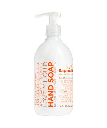 Sapadilla Grapefruit + Bergamot Biodegradable Liquid Hand Soap Pump, 12 Ounce, (Pack of 1) Grapefruit + Bergamot 1 Pack
