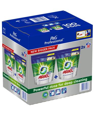 Ariel Professional Liquipods All in One Regular 2x50 Pods (Pack of 2) 100 Washes
