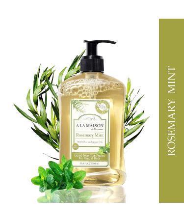 A LA MAISON Rosemary Mint Liquid Hand Soap - Natural Moisturizing Soap 16.9 oz Bottle - Buy Online on SooperMarket.com