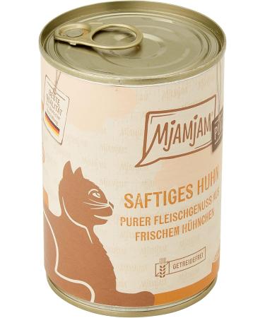 Mjamjam Premium Wet Cat Food - Delicate Duck & Poultry with Carrot - Juicy Chicken - 400g (6 Pack) - Pure Meat Enjoyment - Buy Online on SooperMarket.com
