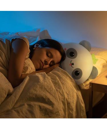 Mewaii 14'' Soft Gray Panda Mushroom Pillow Stuffed Animal Plush - Cuddly Panda Toy for Kids | 14 Inch Gray and White Plushie - Buy Online on SooperMarket.com