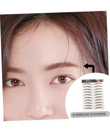 Baluue 9 Sheets Eyebrow Transfer Stickers 6d Eyebrows Stickers Eyebrow Grooming Sticker 21x14.7cm Brown - Buy Online on SooperMarket.com