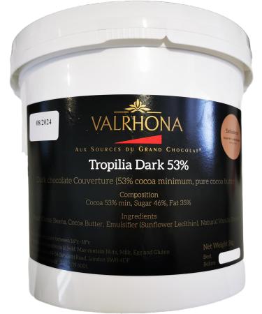 Valrhona Tropiliia Bucket Dark 53% 3kg - Buy Online on SooperMarket.com