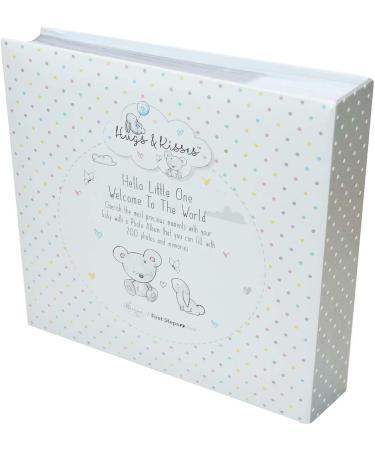 Baby First Photo Album 4x6'' - 200 Photos Memo | White Unisex Birthday Christening - Buy Online on SooperMarket.com
