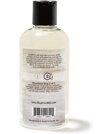 Refined Coconut Cast Iron Seasoning Oil - Vegan, Plant Based for Non-Stick Cookware - Buy Online on SooperMarket.com