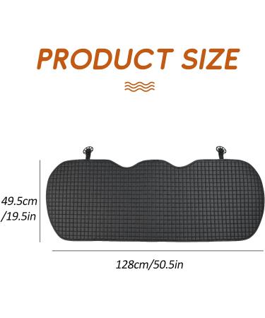 ZATOOTO Rear Car Seat Cover - Waterproof PU Leather Seat Mat for Back Seat Protection - Anti-Slip & Comfortable - Black - Buy Online on SooperMarket.com