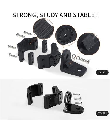 UTV Whip Mount 2pcs Antenna Mounts | Off-Road Flag Pole Bracket | Aluminium Alloy, 360 Rotating | Fits All SXS 1.75-2 Roll Cage | Black - Buy Online on SooperMarket.com