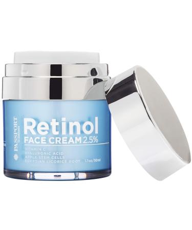 Retinol 2.5% High Potency Face Cream - Anti-Aging Cream - Organic Moisturizing Cream with Vitamin C Hyaluronic Acid & Essential Oils - Retinol Moisturizer for Dry Skin - 1.7oz