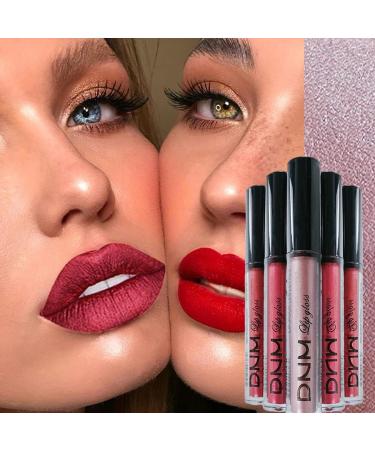 3Pcs Matte Lip Gloss Set Matte Liquid Lipstick Set Lip Stain Long-Lasting Waterproof Lipgloss Makeup Gift Lipsticks Set Vibrant Lips Set (#04) - Buy Online on SooperMarket.com