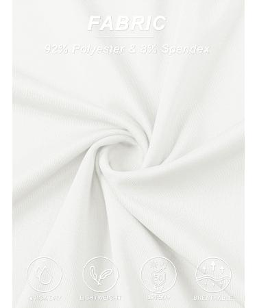 TACVASEN Women's V Neck Golf Polo Shirt - White, Medium | UPF 50+ Sun Protection - Buy Online on SooperMarket.com