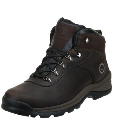 Timberland Men's Flume Mid Waterproof Hiking Boot 9.5 Dark Brown Full Grain