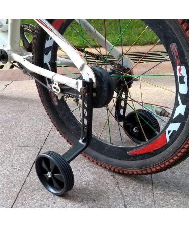 Bicycle Training Wheels Replacement Kit for Kids - Heavy Duty Rear Stabilizers - Fits 12/14/16/18/20 inch Bikes (Black) - Buy Online on SooperMarket.com