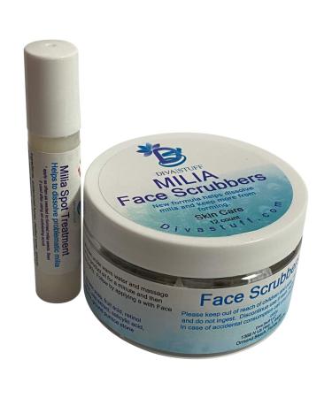 Diva Stuff Milia Spot & Scrubbies Treatment Set with Salicylic Acid, Retinol, Lactic Acid & Olive Squalene - Buy Online on SooperMarket.com