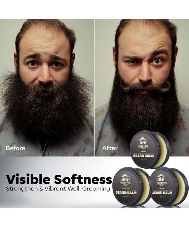 Waking Forest Beard Balm Kit for Men | All-Natural Thicker Beard Growth Butter & Softener | Ultimate Moisturizer Beard Growth Kit - Buy Online on SooperMarket.com