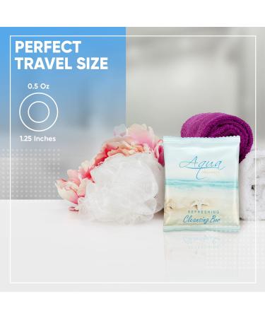 Shoppe Aqua Organics Bar Soap Travel Size Beach Hotel Amenities 0.5 oz (Case of 100) - Buy Online on SooperMarket.com