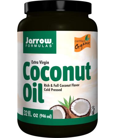Jarrow Formulas Organic Extra Virgin Coconut Oil Expeller Pressed 32 fl oz (946 ml)