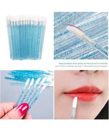100 x Disposable Lip Brushes (Blue and Black) Disposable Lip Applicator Lip Gloss Stick Makeup Beauty Tool Set - Buy Online on SooperMarket.com