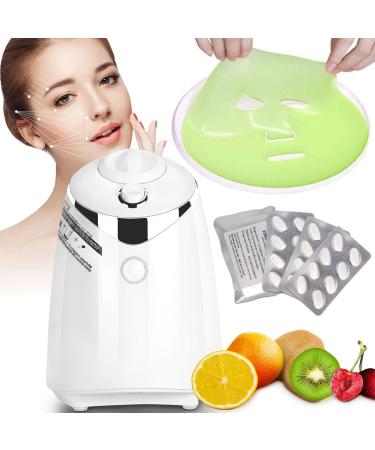 NDLLGOF Fruit Face Mask Maker Machine - DIY Vegetable Facial Pack Machine Kit with Collagen Pills Smart Automatic Face Cream Beauty Making for Facial/Eyes SPA