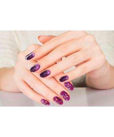 Townley Girl 96 Pcs Stick on Nails Set | Glitter-Glamup & Metallic Press- On Nail Sets for Girls | Self-Adhesive Artificial Nails Pink - Buy Online on SooperMarket.com