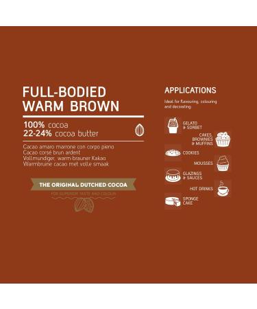 Van Houten Full Bodied Warm Brown Cocoa Powder - Buy Online on SooperMarket.com