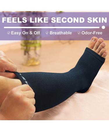 NEWZILL Graduated Compression Socks 20-30 mmHg - Open Toe for Women & Men - Small-Medium Beige - Buy Online on SooperMarket.com