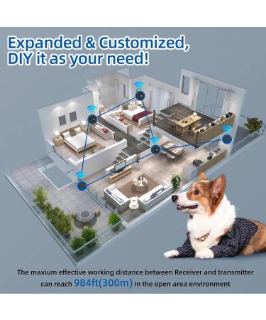 Wowlela Dog Doorbell | Wireless Pet Training Bells | Communication Doorbell with Push Button for Easy Pet Alerts - Buy Online on SooperMarket.com