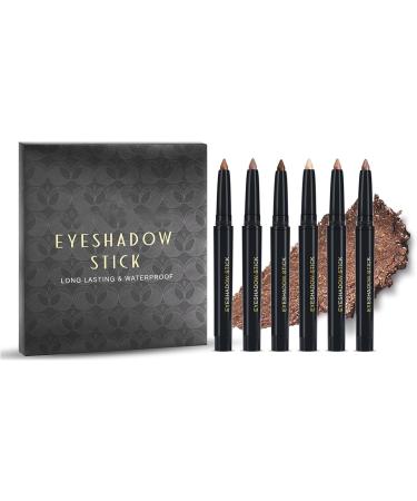 Eyeshadow Pen Collection 6 Colros Creamy Eyeshadow Sticks Long Wear Makeup Set For Women - Buy Online on SooperMarket.com
