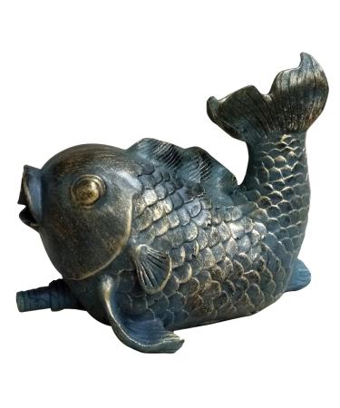 Bermuda Fish Spitter Garden Pond Ornament 16 x 9 x 15cm