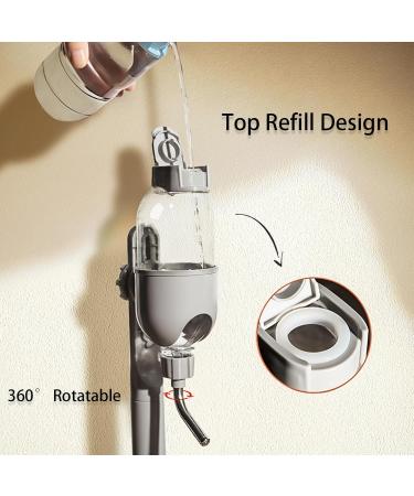 500ml PET Water Bottle for Small Animals - Cage Crate Dispenser for Rabbit Guinea Pig Chinchilla Ferret Squirrel Hedgehog - Grey - Buy Online on SooperMarket.com