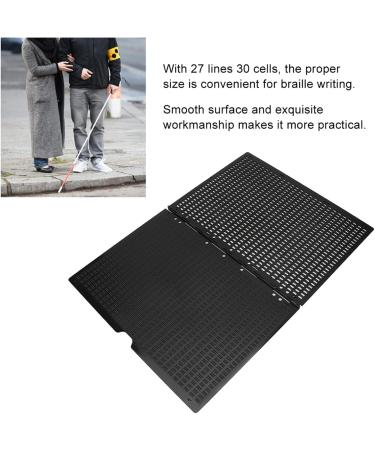 HUSHUI Braille Slate Stylus Kit - Portable 27 Lines 30 Cells Braille Writing Board & Learning Tool for Easy Braille Writing - Buy Online on SooperMarket.com