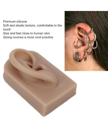 Reusable Human Ear Model - Right Ear for Piercing Training & Display (Brown) - Buy Online on SooperMarket.com