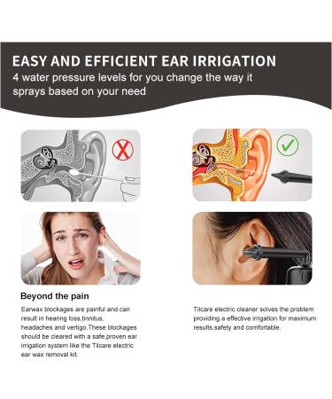 Electric Earwax Removal Tool - Waterproof Ear Irrigator with 300ml Tank for Home Use - Buy Online on SooperMarket.com
